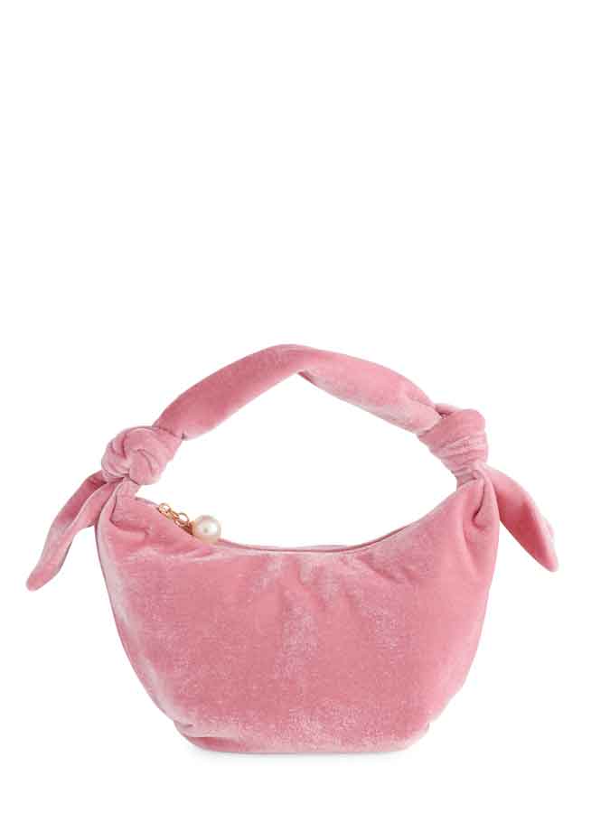 BECCA KNOTTED TOP HANDLE BAG: MIDNIGHT