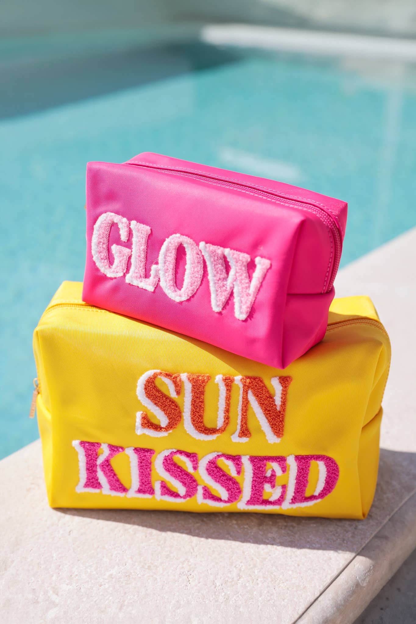 "Glow" Pink Zip Pouch