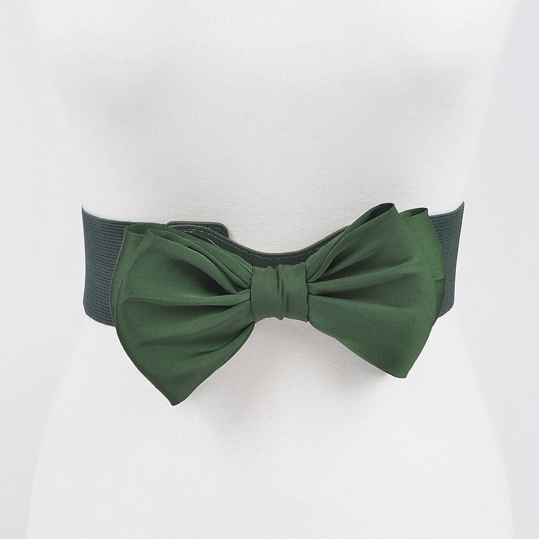 Elastic Ribbon Belt: Black