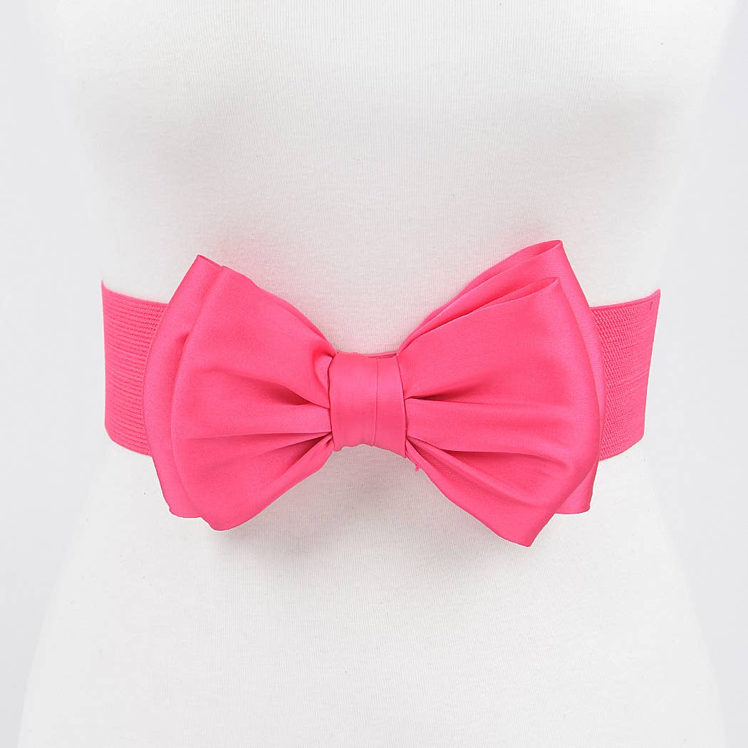 Elastic Ribbon Belt: Black