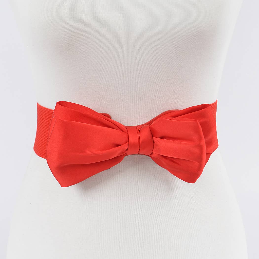 Elastic Ribbon Belt: Black