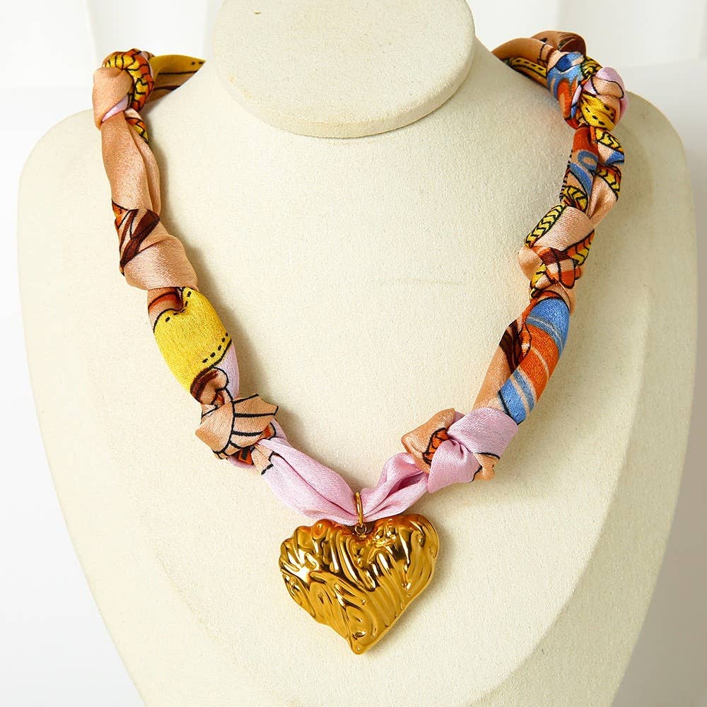 Luxury Seashell Heart Pendant Necklace for Women_CWAJE05616: GOLD1 / (OS) 1