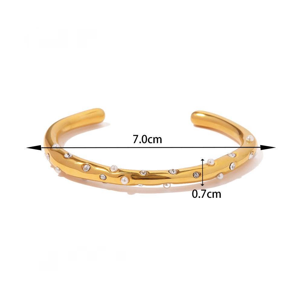 Gold Bangle - Adjustable