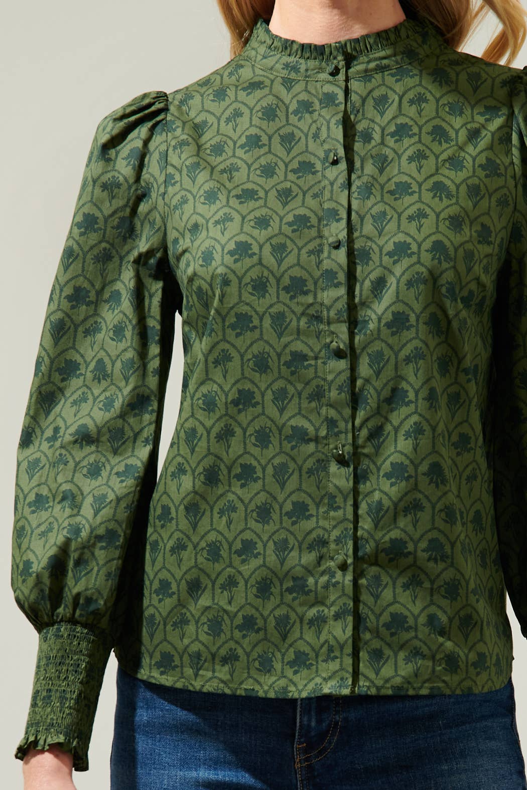 Sasha Floral Button Down Blouse