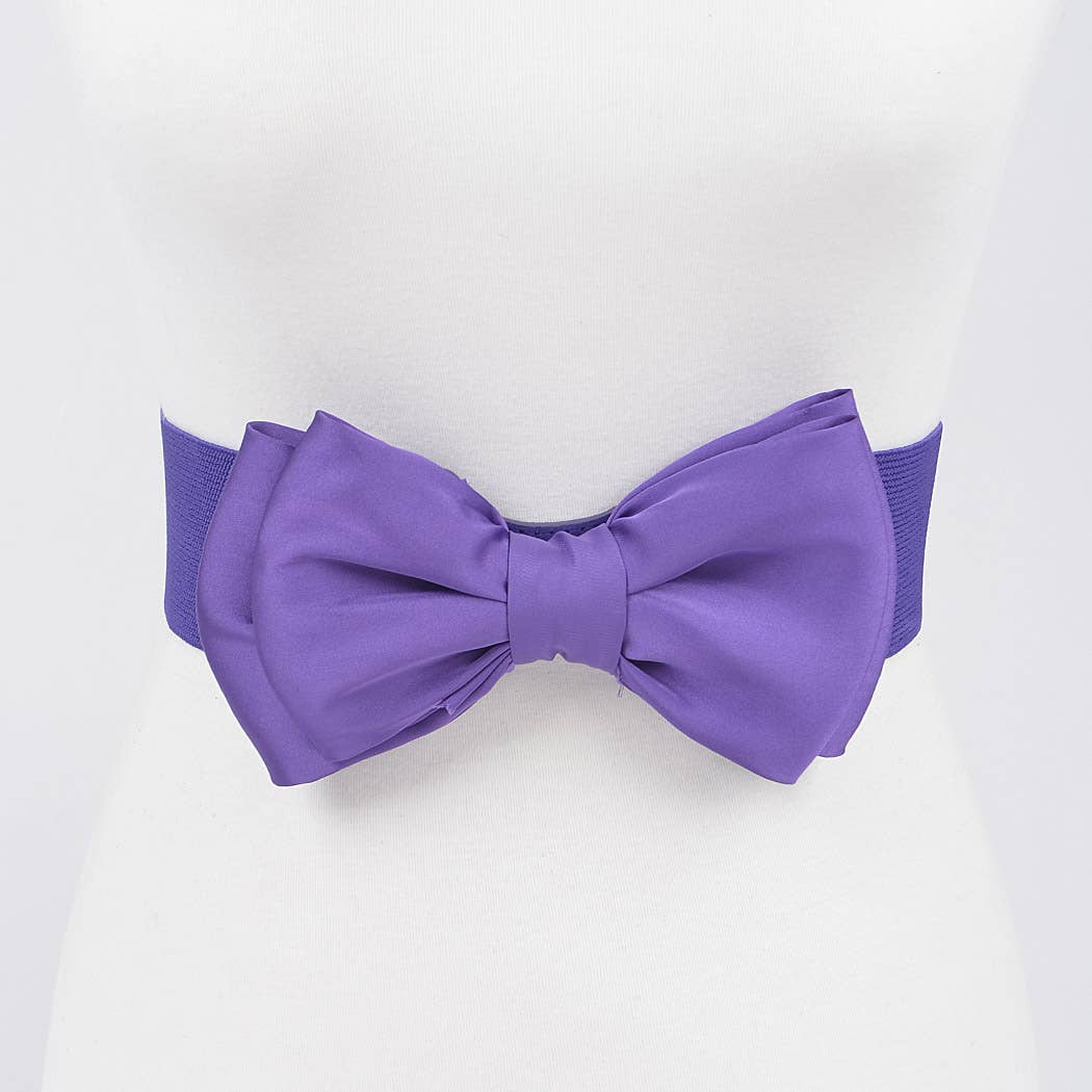 Elastic Ribbon Belt: Black
