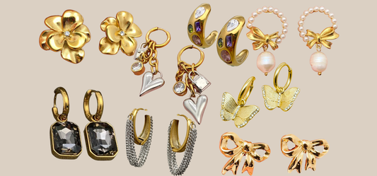 Best Everyday Earrings Under $100 including various earrings from JuJu Loves 