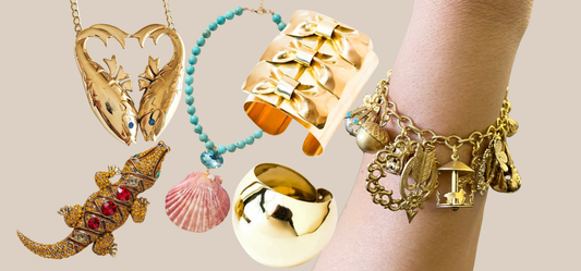 Best luxury gifts for her under $250 including necklaces, bracelets, and a brooch from JuJu Loves
