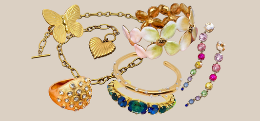 Gifts for the woman who has everything including bracelets, earrings, rings, and a necklace from JuJu Loves