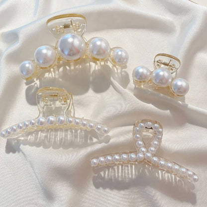Pearl Acrylic Hair Claw Clip