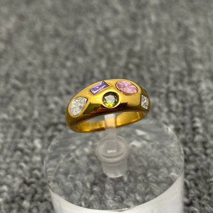 Colorful 18K Gold Ring