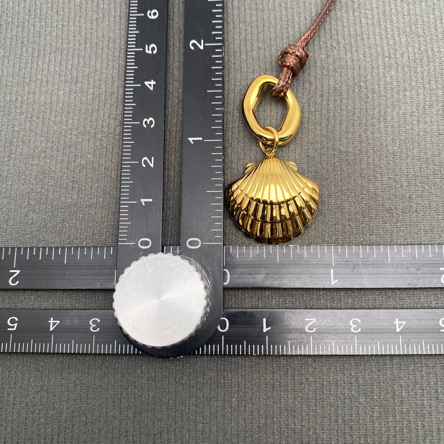 Shell Charm 18K Gold Plated Stainless Steel Necklace - FGS