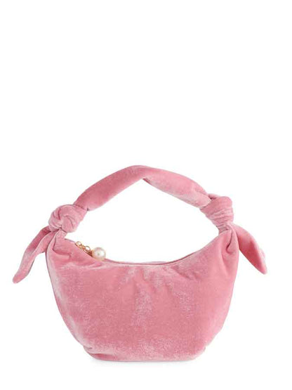 BECCA KNOTTED TOP HANDLE BAG: MIDNIGHT