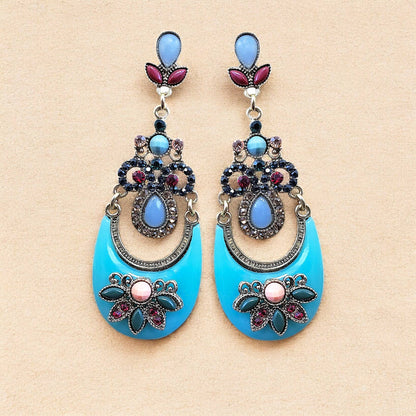 Enamel & Crystal Earrings
