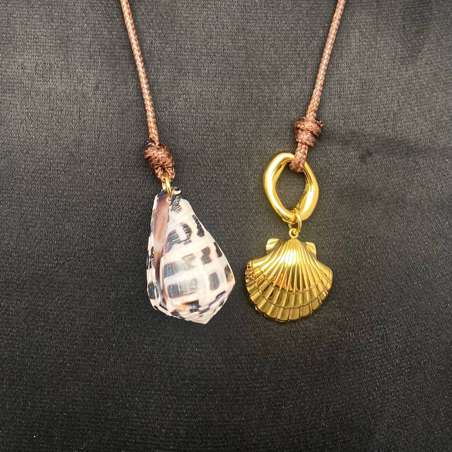 Shell Charm 18K Gold Plated Stainless Steel Necklace - FGS