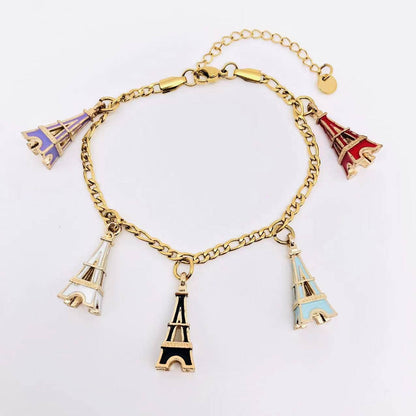 Eiffel Tower Charm Bracelet