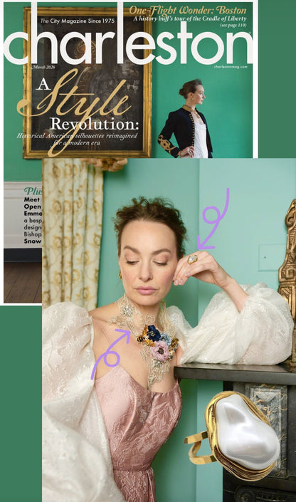 Baroque Pearl Gold Ring