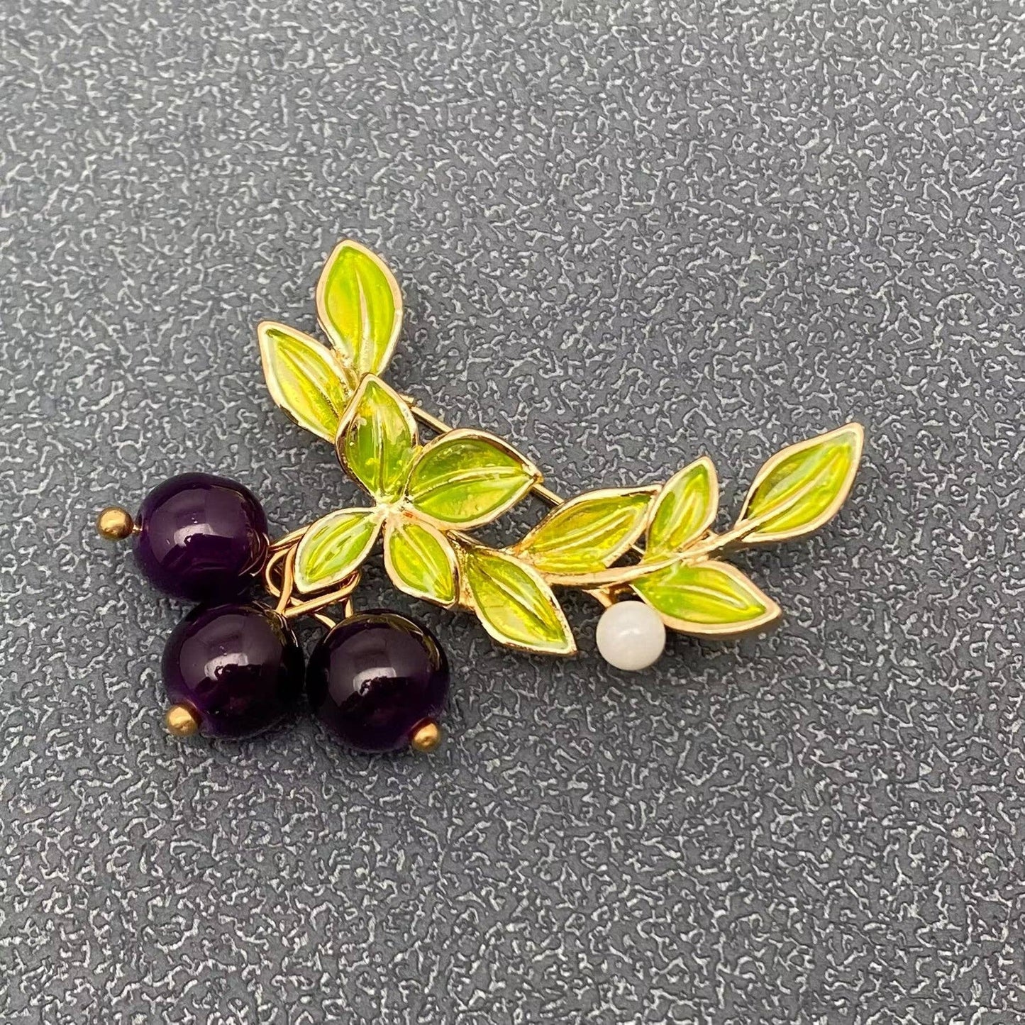 Blueberry Brooch