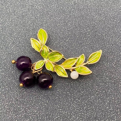 Blueberry Brooch