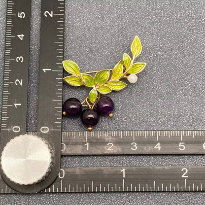 Blueberry Brooch