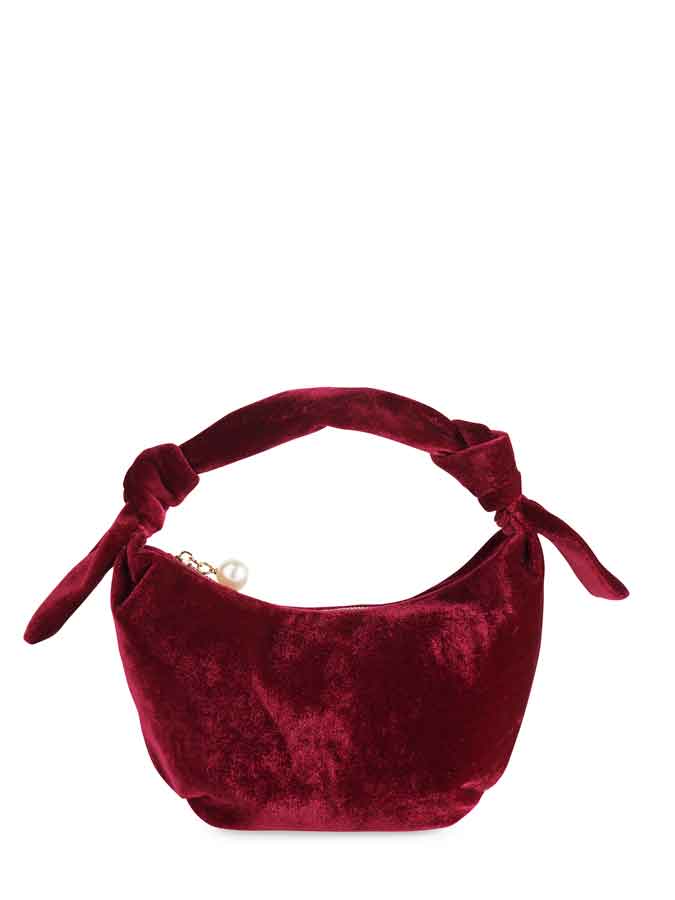 BECCA KNOTTED TOP HANDLE BAG: MIDNIGHT