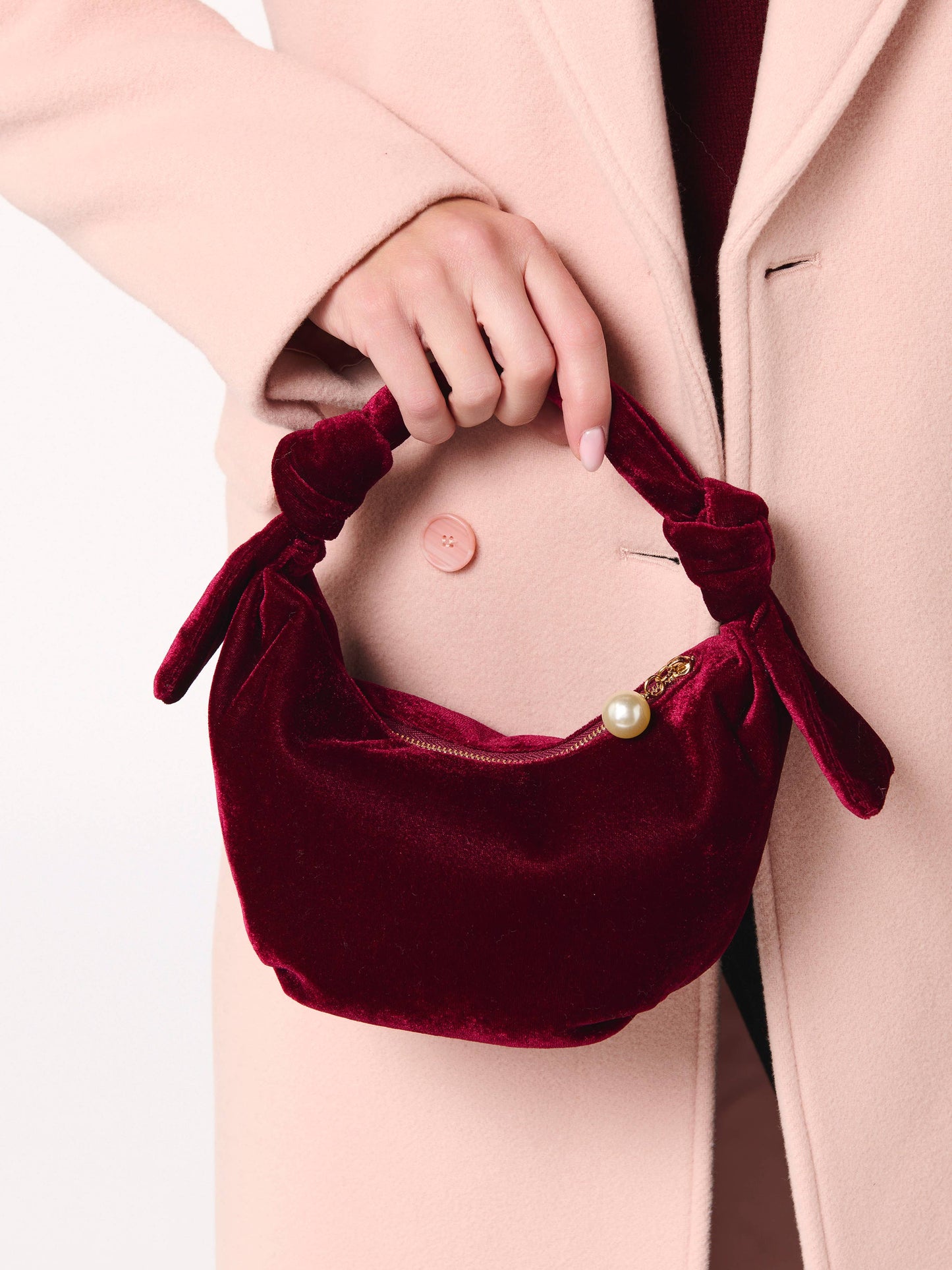 BECCA KNOTTED TOP HANDLE BAG: MIDNIGHT