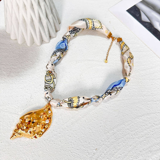 Luxury Seashell Heart Pendant Necklace for Women_CWAJE05616: GOLD1 / (OS) 1