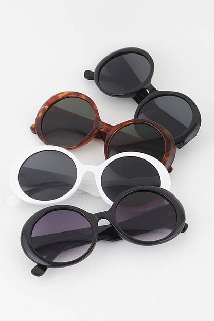 Bulky Round Sunglasses 7681: Mix color