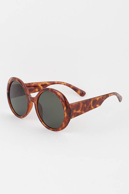 Bulky Round Sunglasses 7681: Mix color