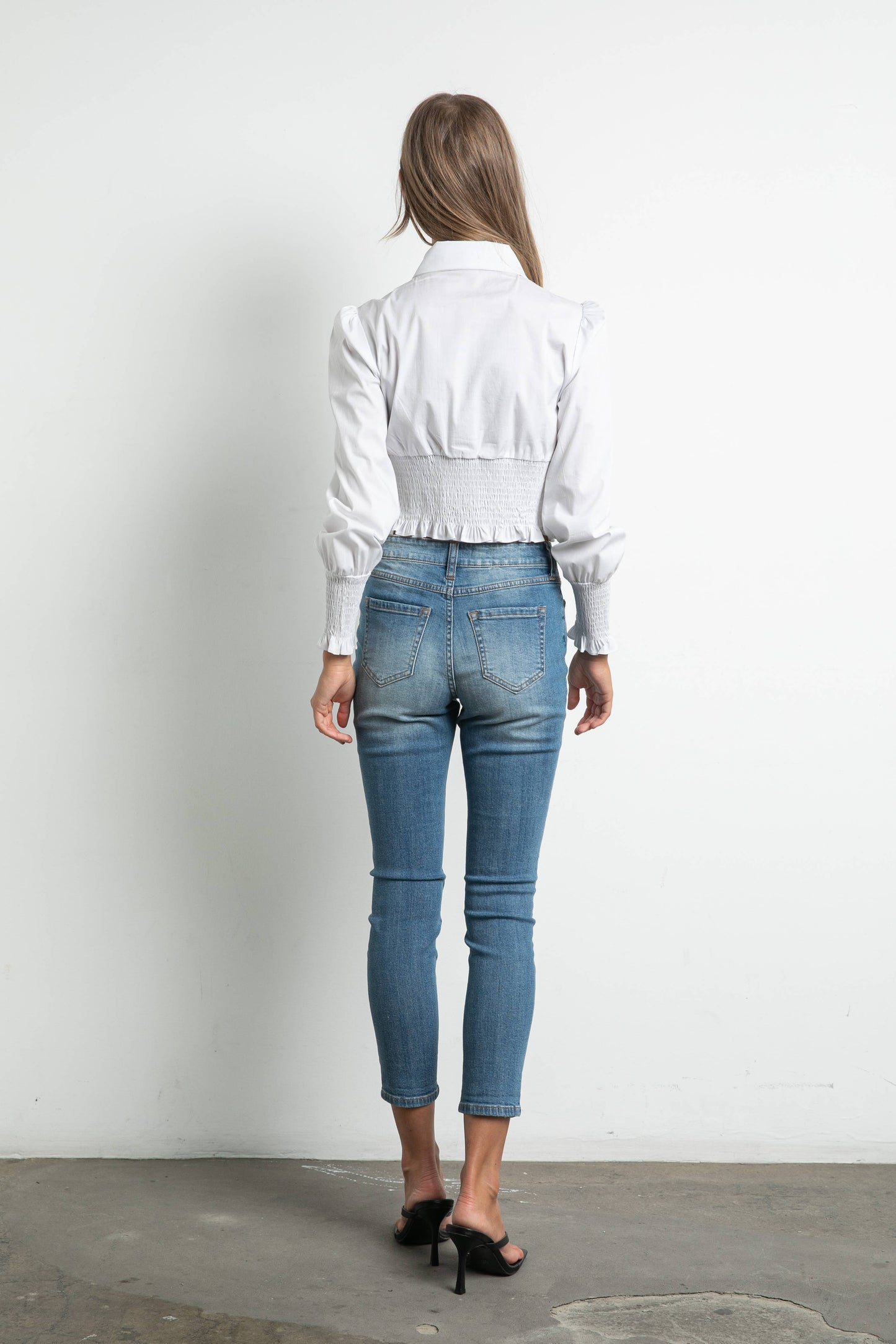 Marissa Poplin Cropped Top
